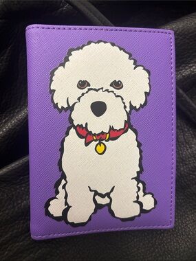 Marc Tetro Bichon passport holder, nwot